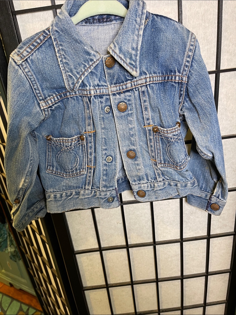 Children's Light Blue Faded Denim Jacket -